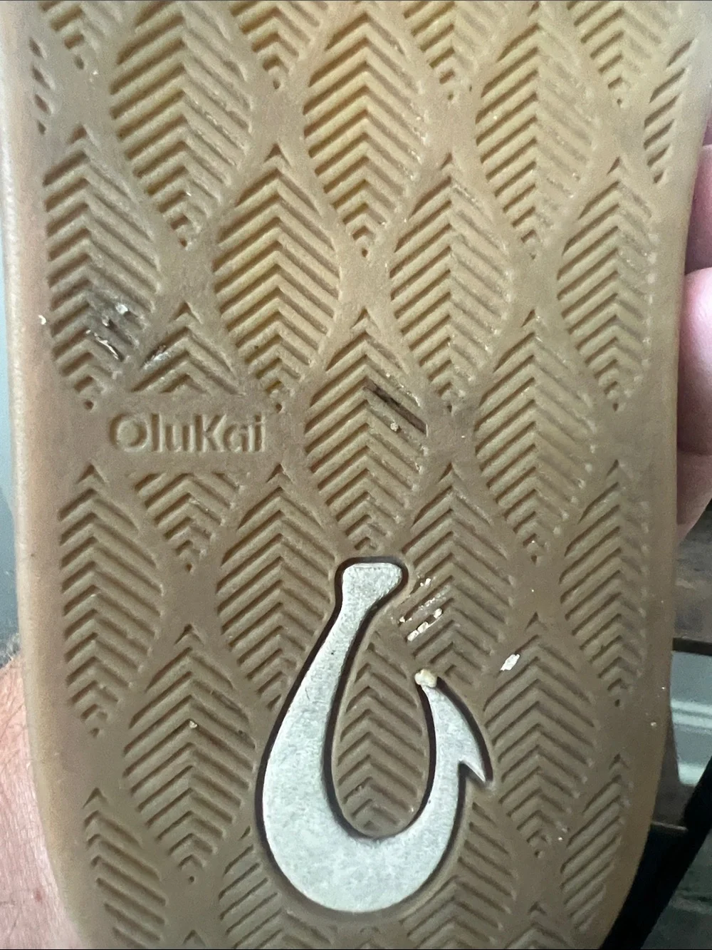 OluKai premium leather mule slip-ons toffee brown Kuʻu Leather Mule size mens 9